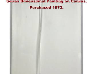 Lot 1104 Large Marilyn Lanvins Highway Series Dimensional Painting on Canvas. Purchased 1973.