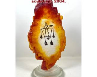 Lot 1286 Henner Schroder Heavy Glass sculpture. 2004.