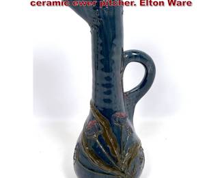 Lot 1414 Sir Edmund Elton Art Nouveau ceramic ewer pitcher. Elton Ware