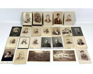 Lot 1456 24pcs CDV Photograph Cards.