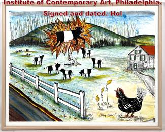 Lot 1209 Maurie Kerrigan Benefit print for Institute of Contemporary Art, Philadelphia. Signed and dated. Hol