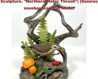 Lot 1412 BOEHM Limited Edition Porcelain Sculpture. Northern Water Thrush Seiurus noveboracensis, Model
