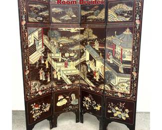 Lot 1657 Asian Style 4 Panel Folding Screen Room Divider.