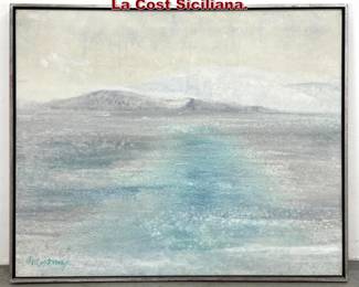 Lot 1191 Mary Costanza Painting on Canvas. La Cost Siciliana.