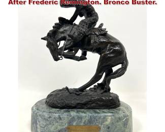 Lot 1415 Contemporary Rattlesnake Bronze After Frederic Remington. Bronco Buster.