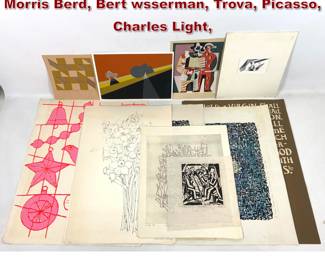 Lot 1357 13 Mid Century Modern Art prints. Morris Berd, Bert wsserman, Trova, Picasso, Charles Light,