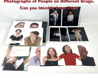 Lot 1341 45pcs Ashkan Sahihi Portfolie Photographs of People on Different Drugs. Can you Identify from Their