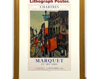 Lot 1510 Albert Marquet Color Lithograph Poster.