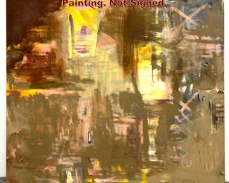 Lot 1371 Large Abstract Expressionist Painting. Not Signed.