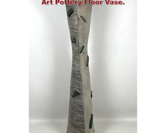 Lot 1264 Kazuko Kayasuga Matthews Tall Art Pottery Floor Vase.
