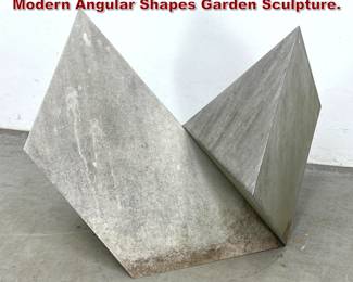 Lot 1237 Robinson Fredenthal Abstract Modern Angular Shapes Garden Sculpture.