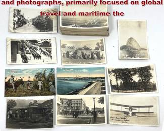Lot 1455 82 Early 20thcentury postcards and photographs, primarily focused on global travel and maritime the