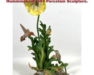 Lot 1419 Boehm Limited Edition Rufous Hummingbirds 487 Porcelain Sculpture.