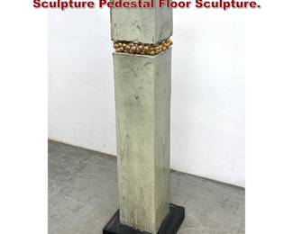 Lot 1299 John Costanza Art Pottery Sculpture Pedestal Floor Sculpture.