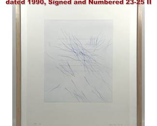 Lot 1173 Aquatint Print by Edda Renouf, dated 1990, Signed and Numbered 2325 II