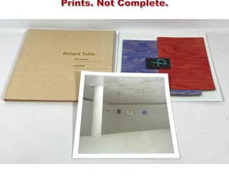 Lot 1348 Richard Tuttle Portfolio Serigraph Prints. Not Complete.