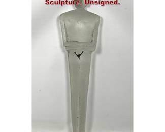 Lot 1125 Robin Grebe Cast Art Glass Figure Sculpture. Unsigned.