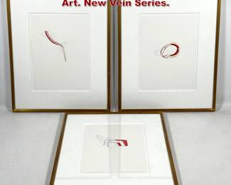 Lot 1349 3pcs Ilene Sunshine Mixed Media Art. New Vein Series.