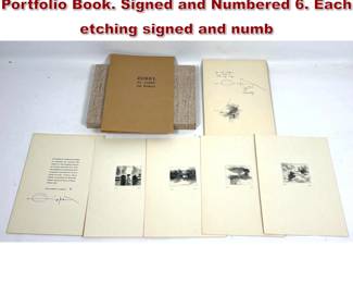 Lot 1345 Fernando Zobel El Libro De Horas Portfolio Book. Signed and Numbered 6. Each etching signed and numb