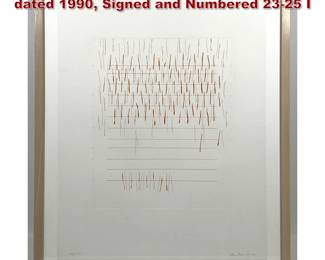 Lot 1174 Aquatint Print by Edda Renouf, dated 1990, Signed and Numbered 2325 I