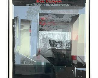 Lot 1206 Lois Johnson mixed media print. Box Canyon