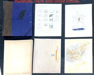 Lot 1360 Partial ANTONI TAPIES Large Print Portfolia. Cars and Color Prints.
