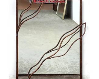 Lot 1306 Studio Art Wall Mirror Shelf. Branch design.