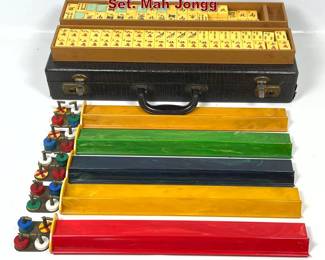 Lot 1562 Vintage Bakelite Ma Jong Game Set. Mah Jongg