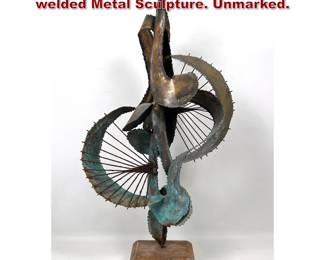 Lot 1230 Harry Balmer Attributed Cut and welded Metal Sculpture. Unmarked.