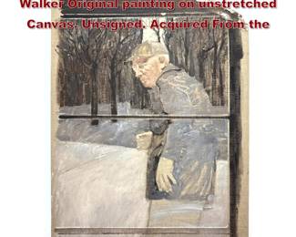 Lot 1480 ROBERT HEINDEL The Ghost Walker Original painting on unstretched Canvas. Unsigned. Acquired From the