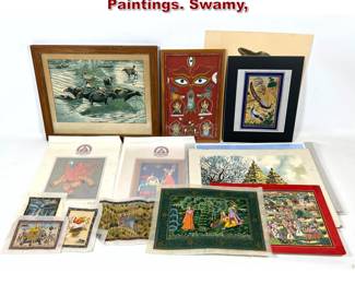 Lot 1572 Large Lot Asian Art and Paintings. Swamy,