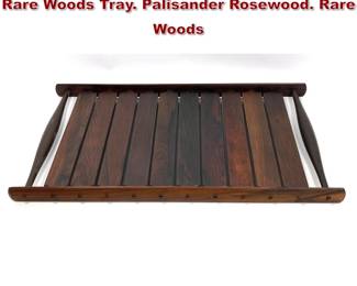 Lot 1101 Jens Quistgaard Dansk Rosewood Rare Woods Tray. Palisander Rosewood. Rare Woods