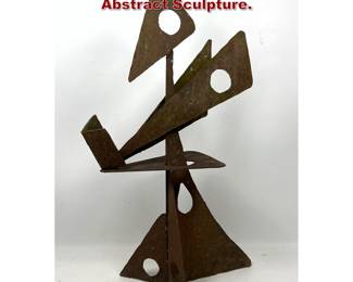 Lot 1227 Artist Signed Welded steel Abstract Sculpture.