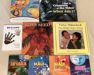 MHH135 Nine Children’s Hawaiian Hardcover Books