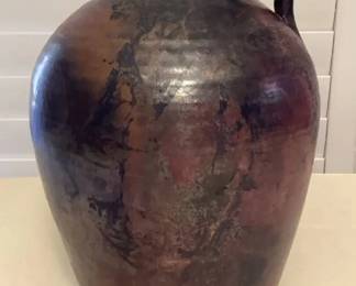 MHH099 Large Ceramic Raku Jug Vessel