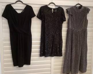MHH199 Kate Spade, Emporio Armani & DKNY Black Dresses