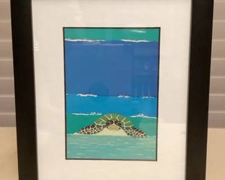 MHH115 Framed Picture Of A Honu Turtle By Rosalie Prussing