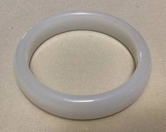 MHH165 White Jade Bangle Bracelet New