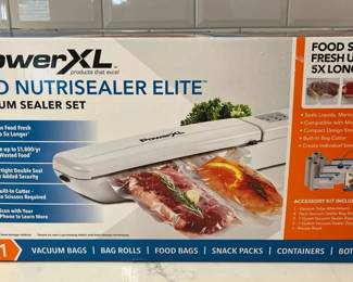 MHH149 Power XL Duo Nutrisealer Elite Vacuum Sealer Set New