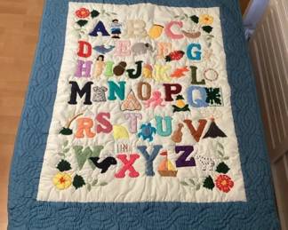 MHH128 Child’s Hawaiian Themed Alphabet Quilt
