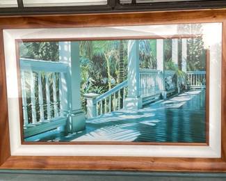 MHH001 Koa Framed “Patrick’s Porch” Picture Print By Alice Dalton Brown