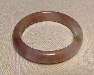 MHH174 Peach & Violet Jade Bangle Bracelet New