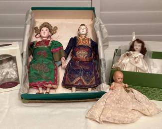 MHH190 Two Antique Chinese Opera Dolls & More!
