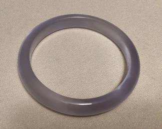 MHH177 Light Purple Polished Stone Bangle Bracelet New
