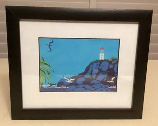 MHH117 Framed Picture Of Makapuu Lighthouse By Rosalie Prussing