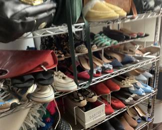 Ladies Size 8 shoes, boots, sandles, slippers.......  Many designer