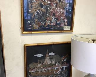 Pair Korean originals 21x18