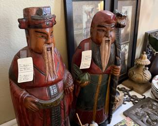 Carved wooden figure $100 each