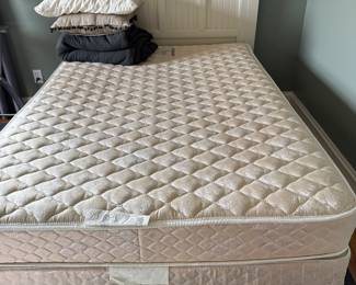 White Shaker Headboard with mattress and Box 