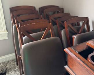 Cosco Wood Folding Chairs 